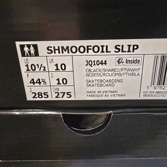 Adidas Shmoofoil Skateboarding Shoes - Core Black / Shadow Red JQ1044 Mens 10.5 - Picture 10 of 16